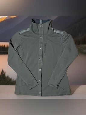 Kuhl Women’s Green Krush Snap Button Jacket-Size Large-